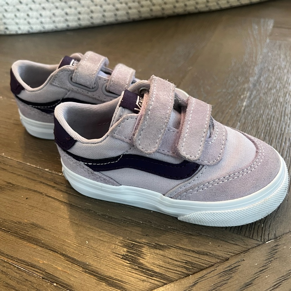 Vans Toddler Purple Velcro Sneakers